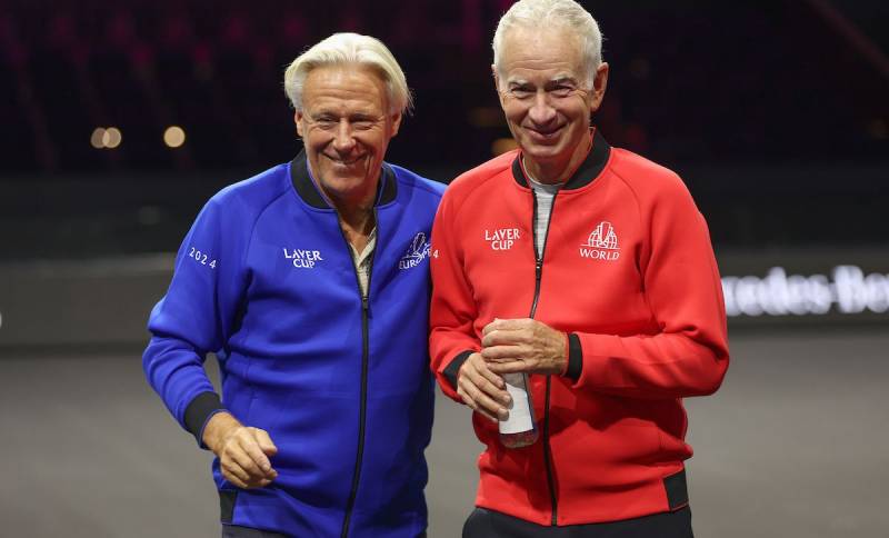 Rod Laver và Björn Borg