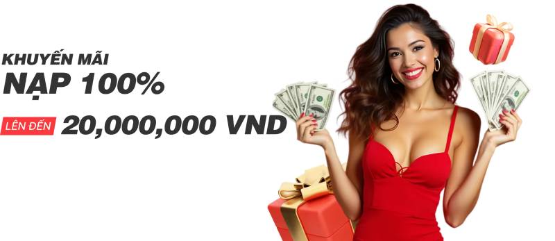 Khuyến mãi 100% nạp lần đầu – Ưu đãi lớn nhất dành cho tân thủ