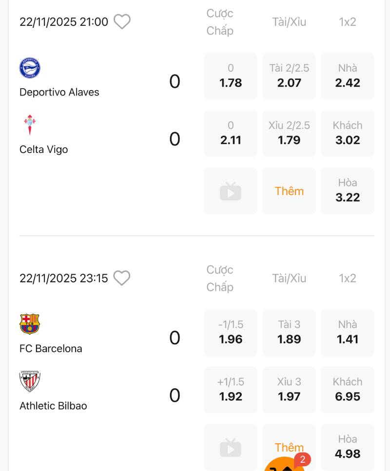 Lưu ý khi chơi kèo La Liga