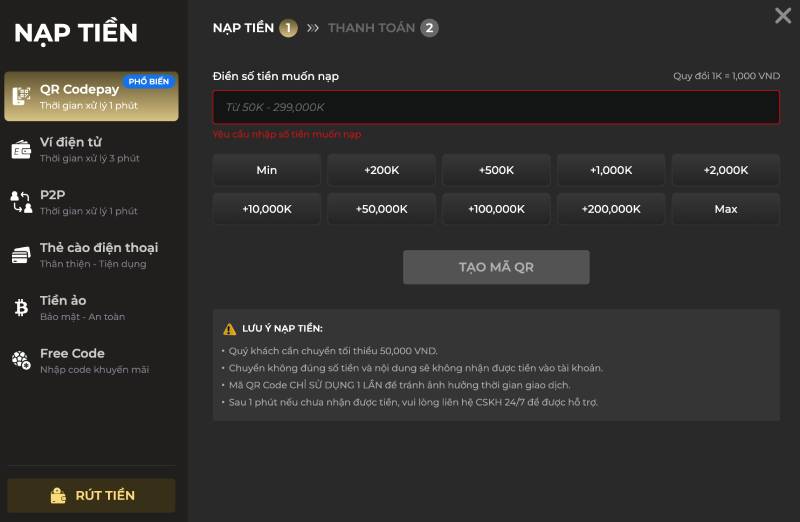 Nạp – rút tiền tại LEO88 – Nhanh, linh hoạt và an toàn