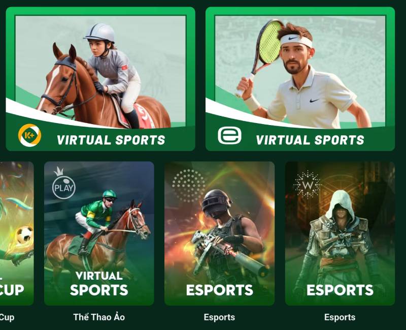 Thể thao ảo – Esports – Virtual Sports cực kỳ sống động