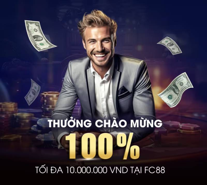 Thưởng chào mừng 100% cho người chơi mới